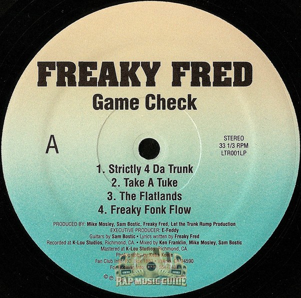 Freaky Fred - Game Check: Record | Rap Music Guide